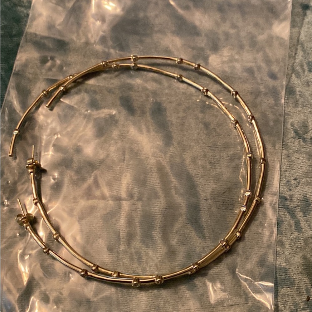 Melinda Maria 4 inch Big Ass Hoops in Gold
